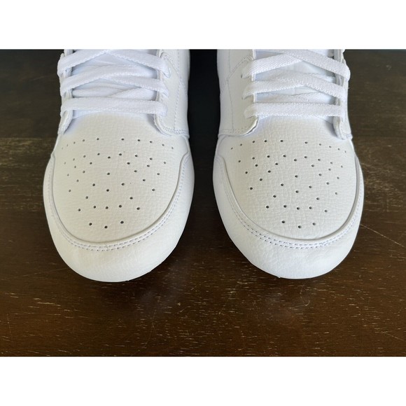 Jordan 1 Low TD Vapor Edge Football Cleats White/Grey Men's Size 13 FJ6245-101 - Picture 7 of 11